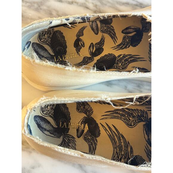 La Perla x Giuseppe Zanotti Satin Slip-On Sneakers